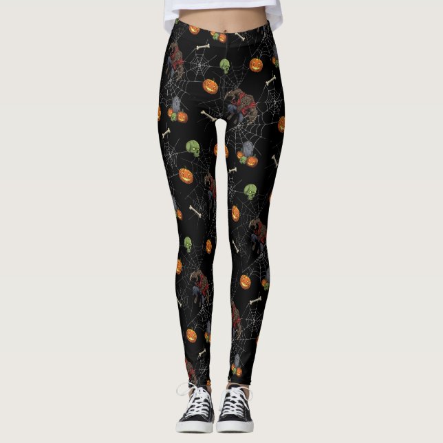 🐺 Werevargen Halloween Leggings 🎃 💀 (Framsida)