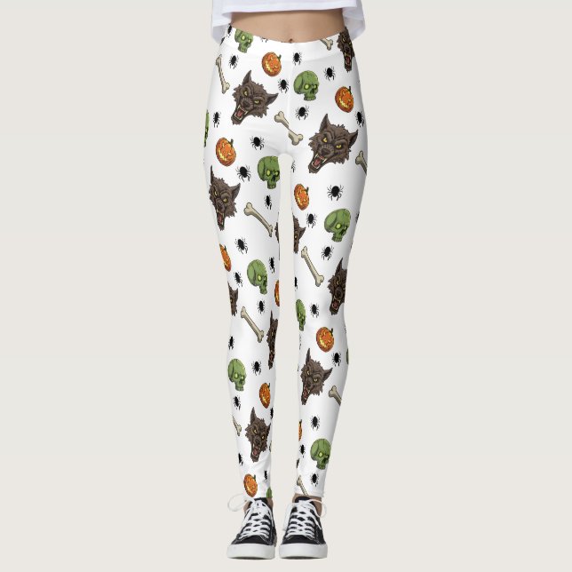 🐺 Werevargen Halloween Leggings 🎃 💀 (Framsida)