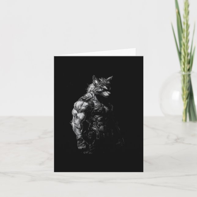 Werevargyworkout Fitness Bodybuilding Weightli Kort (Framsida)