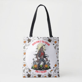 🐺 WerevarHalloween Tote Bag 🎃 💀 Tygkasse