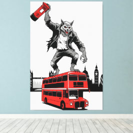 Werewolf canvas for fans of cult movie Werewolves.