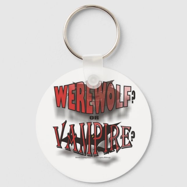 WEREWOLF ELLER VAMPIRE NYCKELRING (Framsida)