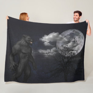 WEREWOLF i MÅNSKEN Fleecefilt