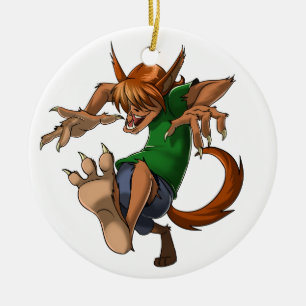Werewolf Julgransprydnad Keramik