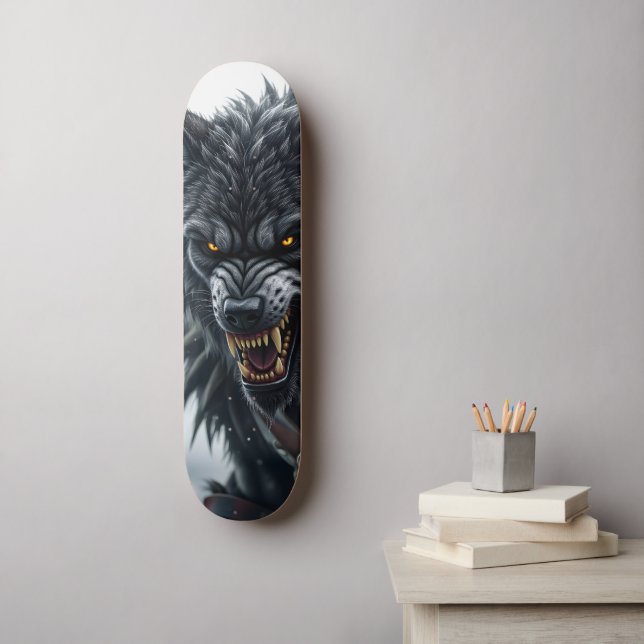 Werewolf Mini Skateboard Bräda 18,5 Cm (Väggkonst)