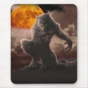 Werewolf på den röda månen musmatta