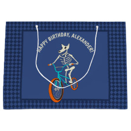 Werewolf Skeleton on a BMX Bike Boys Birthday