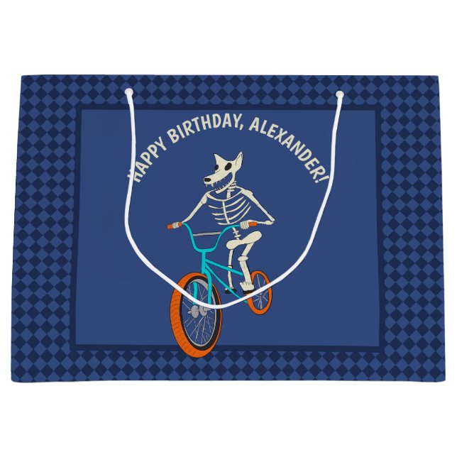 Werewolf Skeleton on a BMX Bike Boys Birthday (Framsidan)