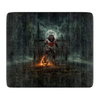 Werewolf Soccer Player Halloween Horror Art