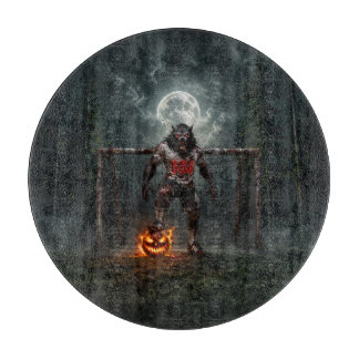 Werewolf Soccer Player Halloween Horror Art