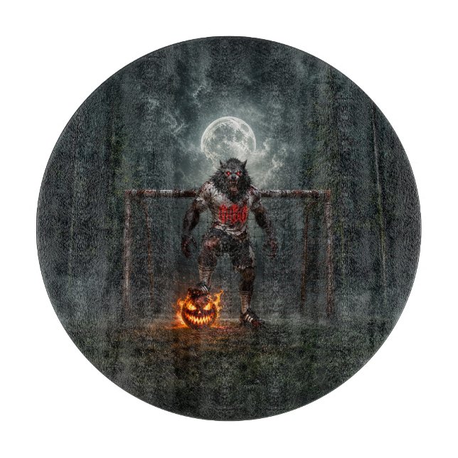 Werewolf Soccer Player Halloween Horror Art (Framsidan)