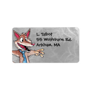 Werewolfadressetikett Adressetikett