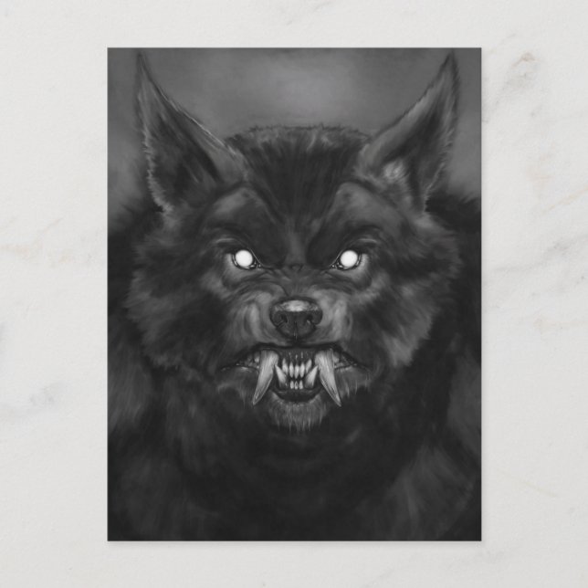 Werewolfansiktevykort Vykort (Framsida)