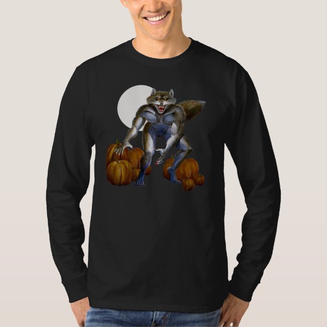 Werewolfen i pumpa lappar tröja (Framsida)