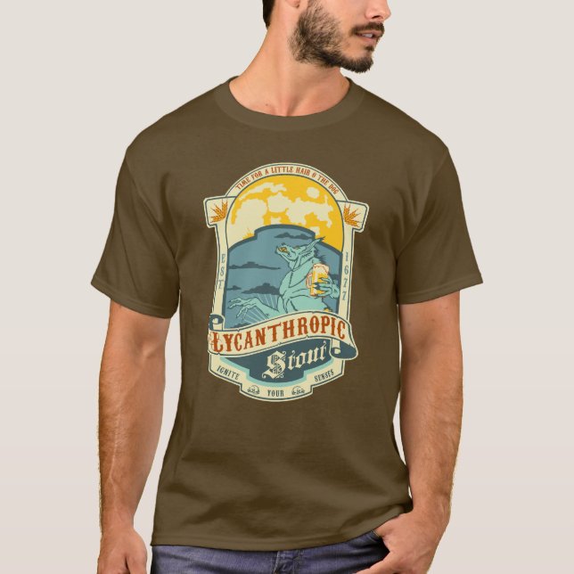 Werewolfflaskaetikett Tröja (Framsida)