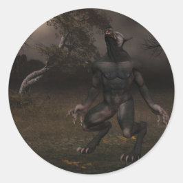 Werewolfklistermärkear Runt Klistermärke