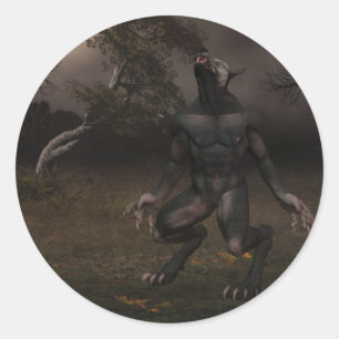 Werewolfklistermärkear Runt Klistermärke