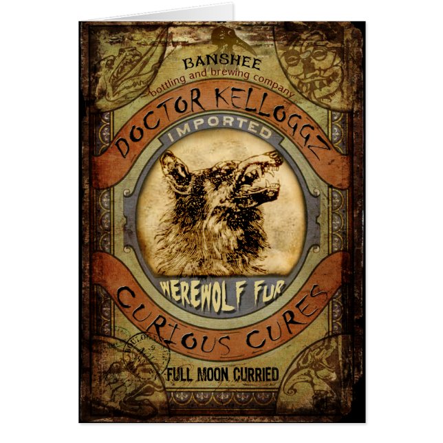 Werewolfpäls Hälsningskort (Framsidan)