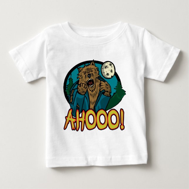 Werewolfspädbarnskjorta T-shirt (Framsida)