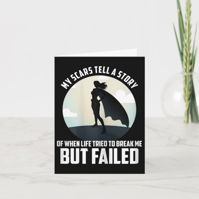 Werful Motivational Woman Shirt, My S Tell A Story Kort (Framsida)