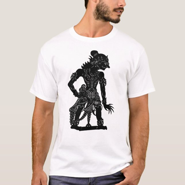 Werkudoro Wayang Kulit Dockskugga T Shirt (Framsida)