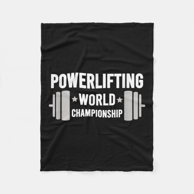 Werlifter Motivational Gym Werlifting World Chamon Fleecefilt (Framsidan)