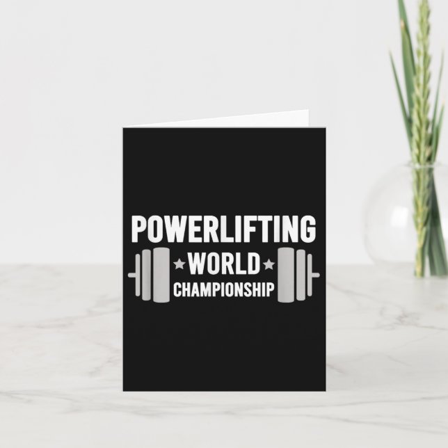 Werlifter Motivational Gym Werlifting World Chamon Kort (Framsida)