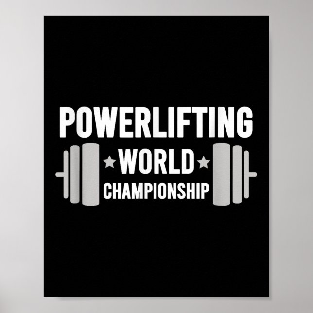 Werlifter Motivational Gym Werlifting World Chamon Poster (Framsidan)
