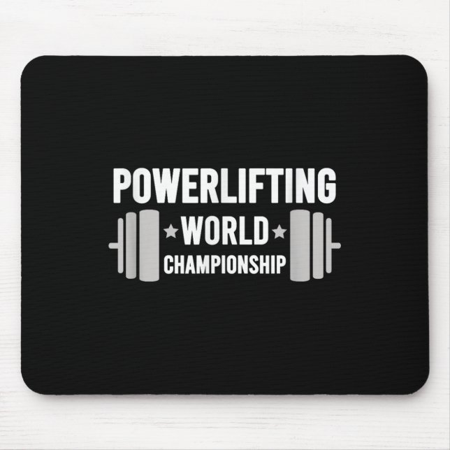 Werlifter Motiverande Gym Werlifting Världsmästers Musmatta (Framsidan)