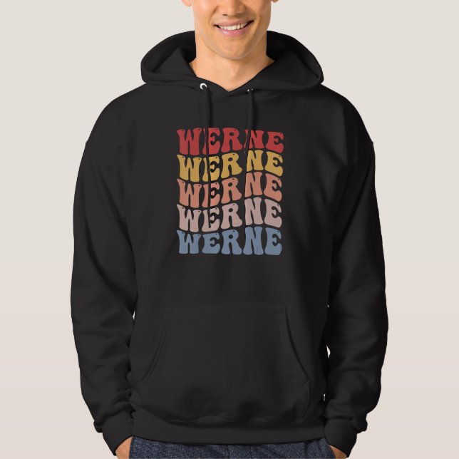 Werne City Groovy Retro Hoodie (Framsida)