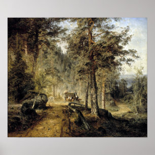 Werner Holmberg Road i Häme (Hett-sommardagen) Poster