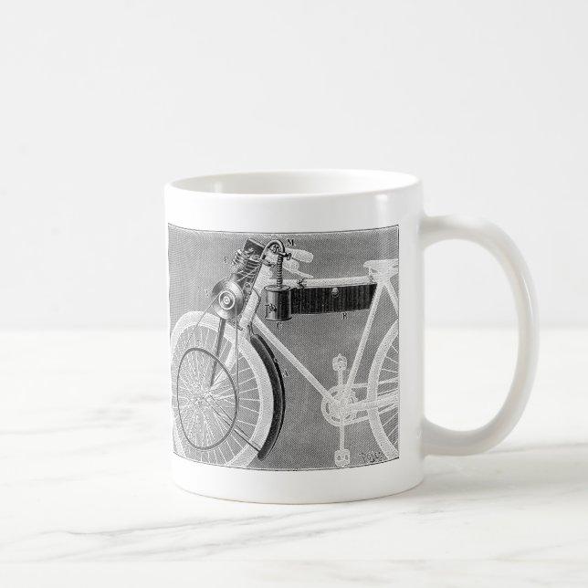 Werner motorcykel, 1898 kaffemugg (Höger)