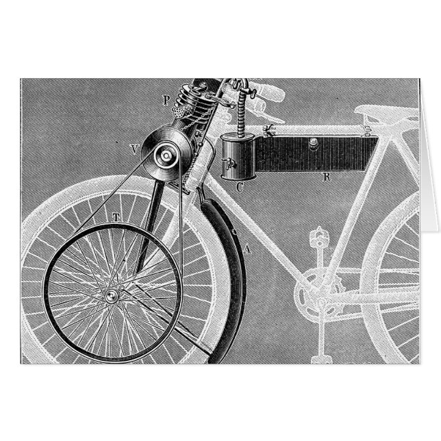 Werner motorcykel, 1898 OBS kort (Framsidan Horizontal)