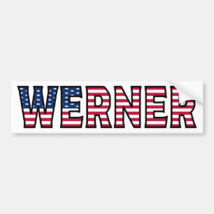Werner Namn Vorname USA Aufkleber Sticker Auto Bildekal