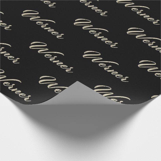 Werner Vorname Name edles Geschenkpapier Papier Presentpapper (Hörn)