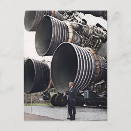 Wernher von Braun och Saturn V Vykort