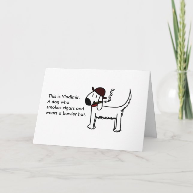 "Wery Grattis på födelsedagen" Kort (Framsida)