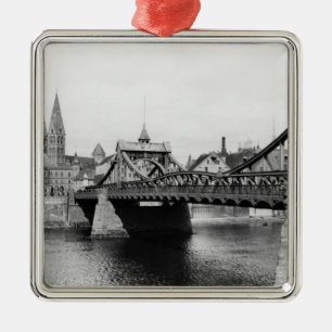 Weser överbryggar, Bremen, c.1910 Julgransprydnad Metall