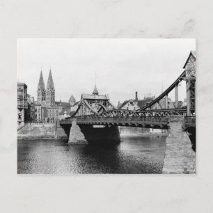 Weser överbryggar, Bremen, c.1910 Vykort