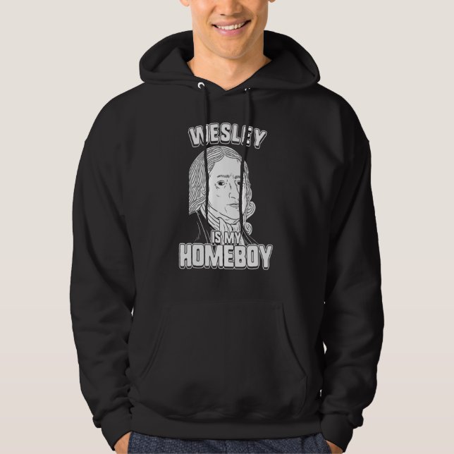Wesley är min hemmakompis  John Wesley Tee Hoodie (Framsida)
