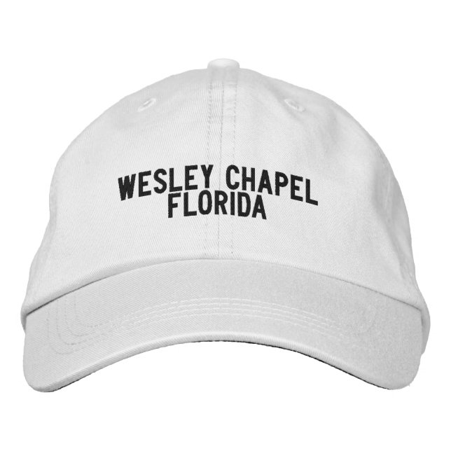 Wesley Chapel Florida Hatt Broderad Keps (Framsida)