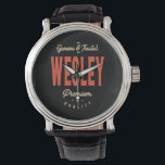 Wesley Namn Funny Personlig Birthday Wesley Armbandsur<br><div class="desc">Det här är en design med Äkta och tillförlitlig Wesley-kvalitet. En coola för vänner eller familj vid namn Wesley. Om ditt för- eller efternamn är Wesley är det här produkten till dig. Present på Wesley i Valentines day.</div>