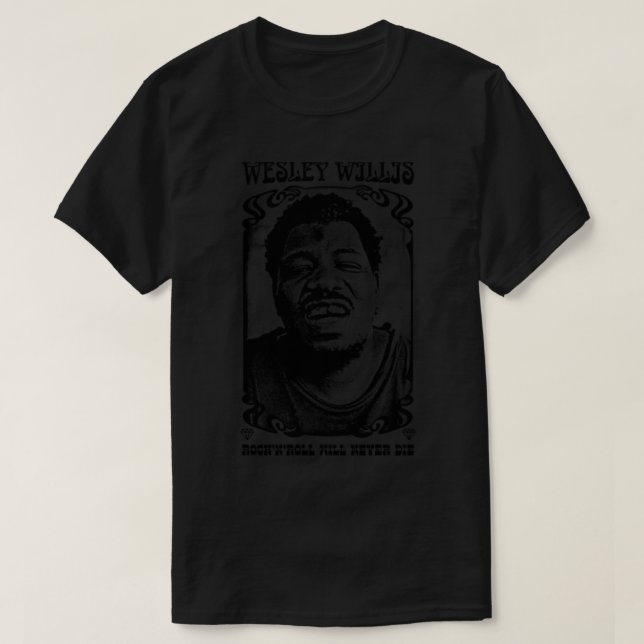 Wesley Willis Retro Stil Fläkt Art Design1 T Shirt (Design framsida)
