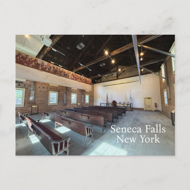 Wesleyan Chapel Seneca Falls NY Vykort (Framsida)