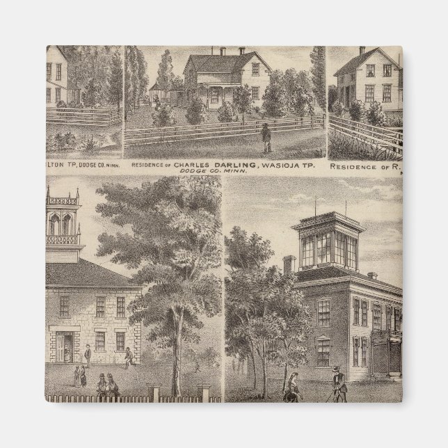 Wesleyan Methodist Seminary, Wasioja, Minnesota Magnet (Framsidan)