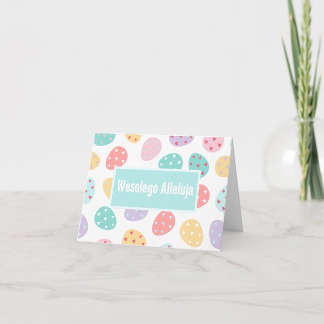 Wesołego Alleluja, polska Glad påsk Kort (Framsida)