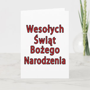 Wesolych Swiat Bozego Narodzenia Helgkort