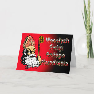 Wesolych Swiat Bozego Narodzenia julkort Helgkort