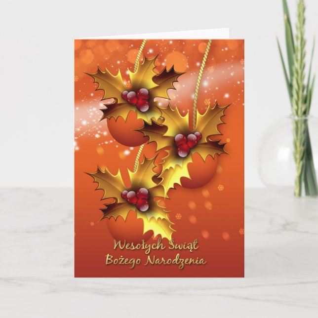 Wesolych Swiat Bozego Narodzenia polskt kort (Framsida)