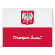 Wesołych Świąt Flaga Polski - Polska Flagga
